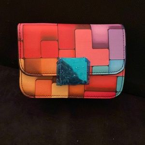 Multi color mini hand bag